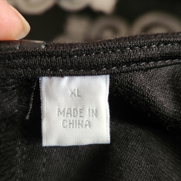 New York & Company Stretch Faux Leather Dress Black with back zipper Size: XL - Picture 5 of 7